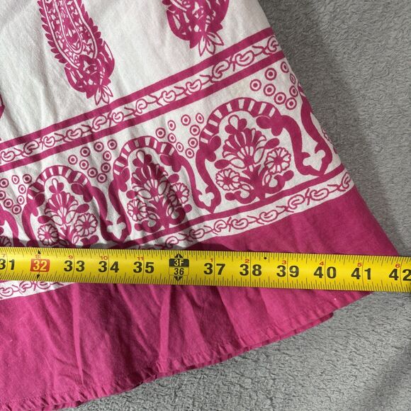 Cynthia Mehra Women's Size S/M Maxi Pink Skirt Aztec Gypsy Fairy Boho Flowy - Picture 8 of 13